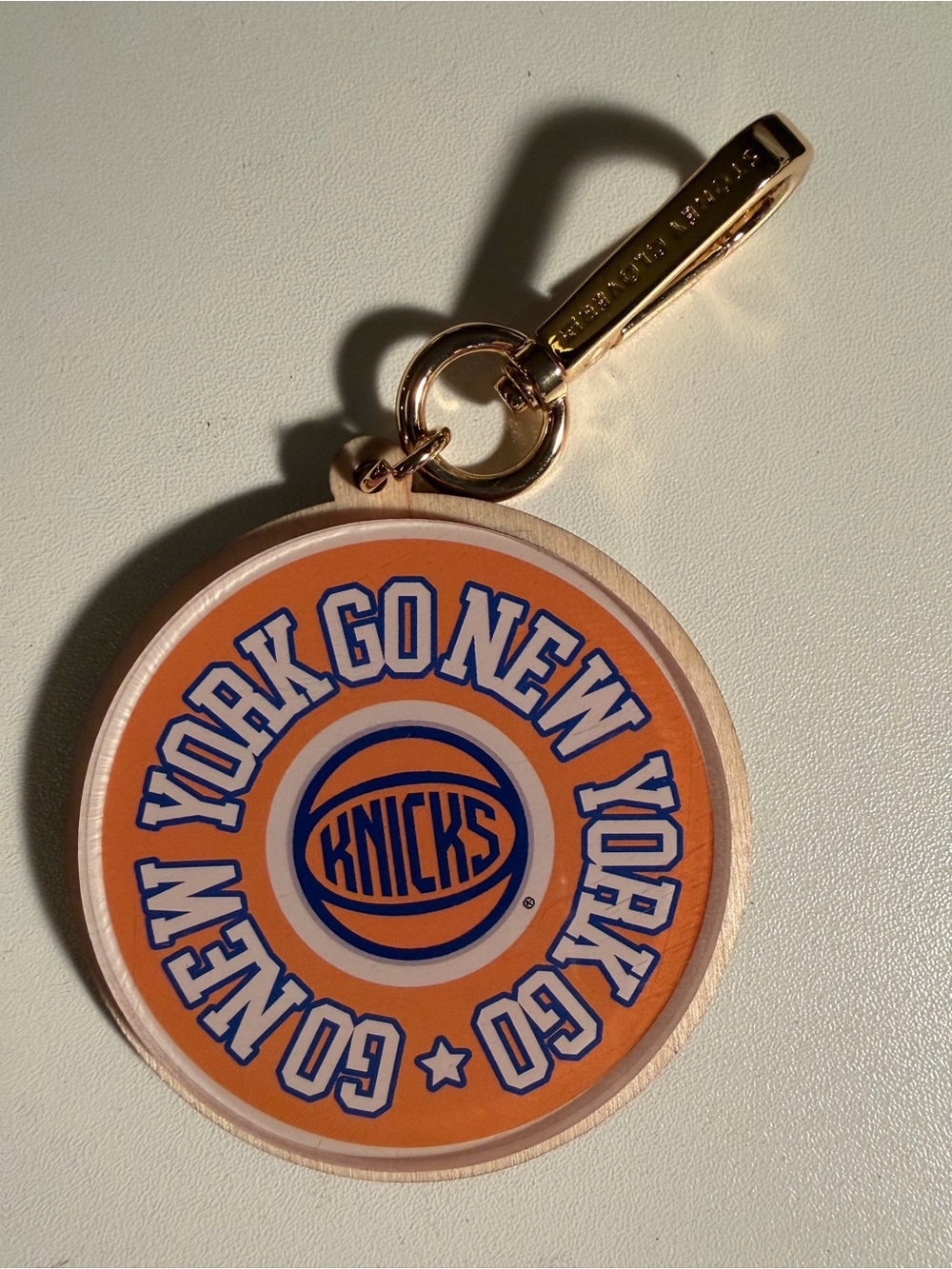 Stoney Clover NY Knicks NBA logo keychain charm - Go NY Go NY Go